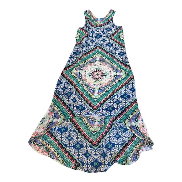 Anthropologie Skies Are Blue Hi-Low Dress‎ Women’s XS Paisley Chiffon Halter - Picture 9 of 9